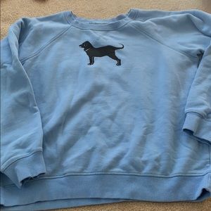 Blue black dog sweatshirt